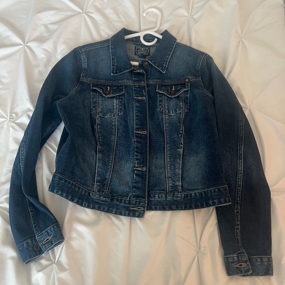Lucky Brand Dark Blue Pixie Jean Jacket